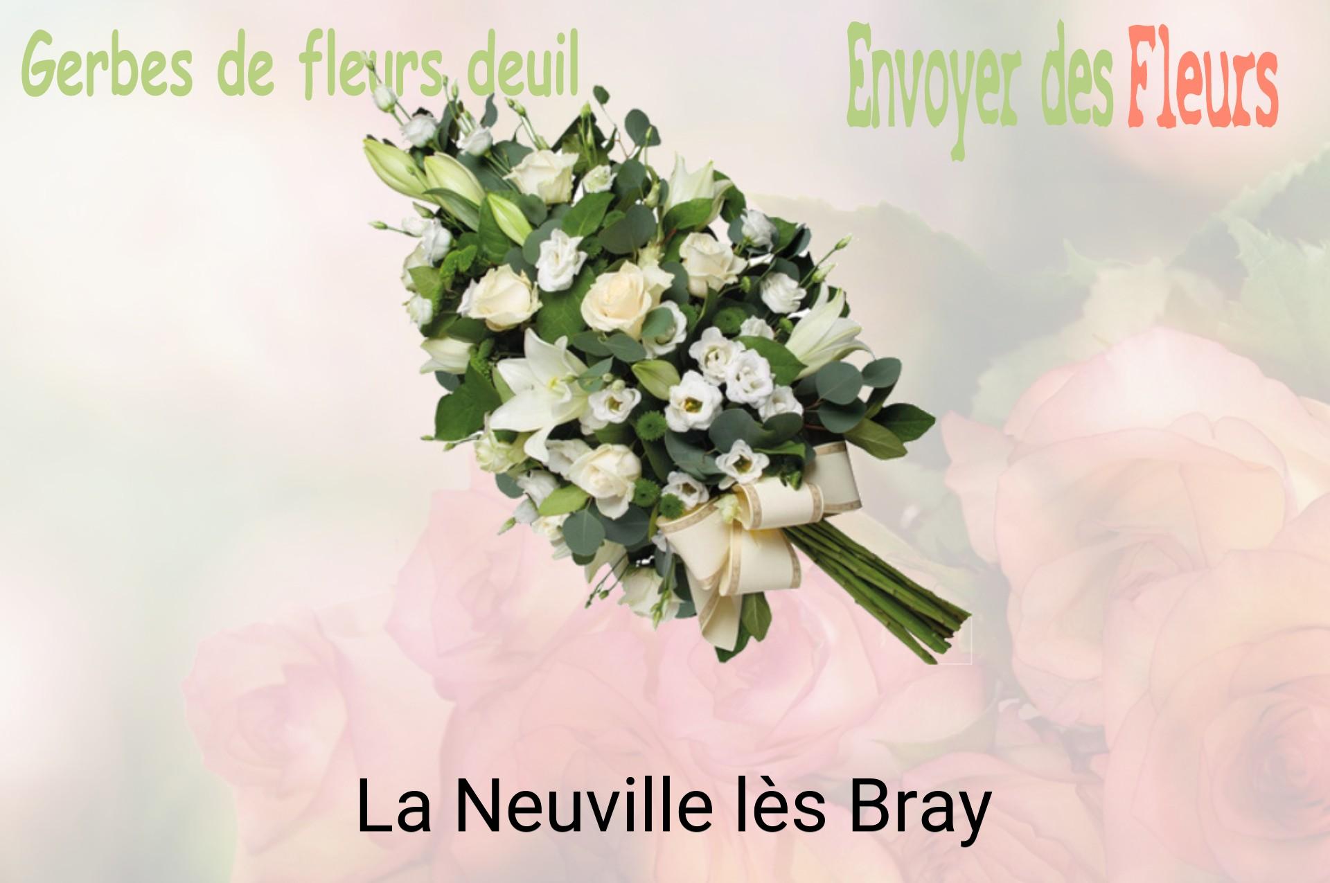 Gerbe de fleurs de deuil livrée à La Neuville-lès-Bray